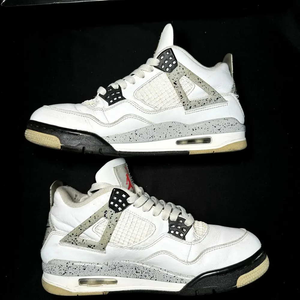 Size 8.5 - Nike Air Jordan 4 Retro OG White Cement 2016 Men's Shoes